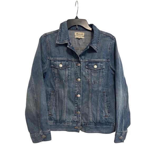 Madewell Button-Front Denim Jacket in Charleston Wash size Medium - Picture 2 of 9
